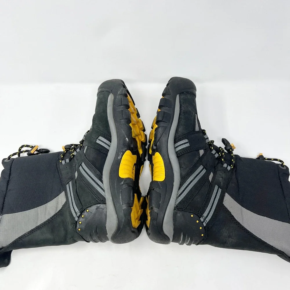 KEEN Shellback Mens Size 8.5 Winter Boots Black Grey KEEN.WARM Waterproof